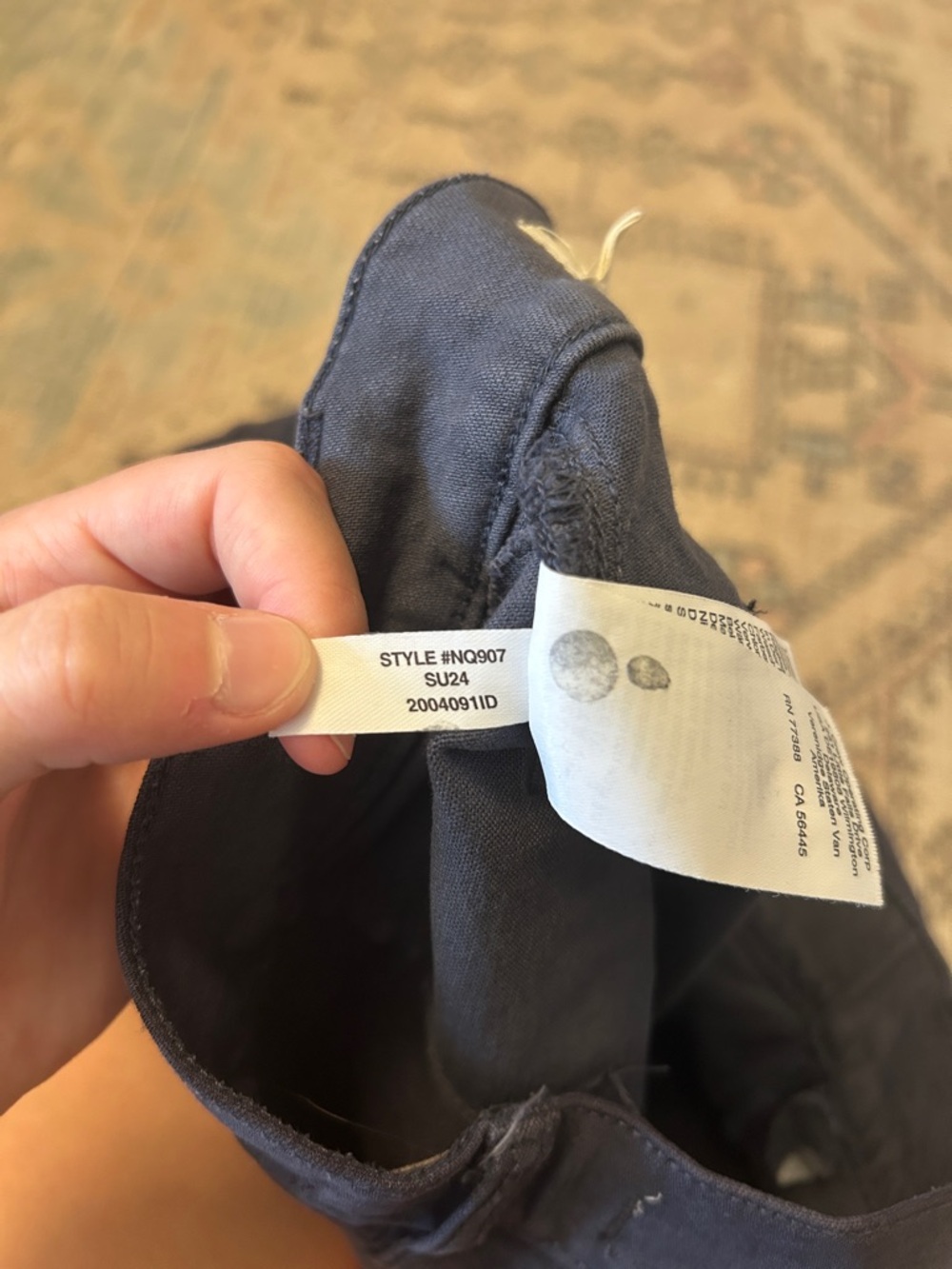 Madewell High-Rise Sailor Short in Navy Blue - Picture 7 of 7